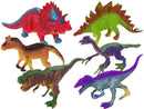Figurines de dinosaures colorées 6 pièces