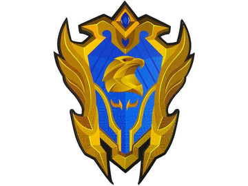 Ensemble d'épée et de bouclier de guerrier bleu en mousse EVA.