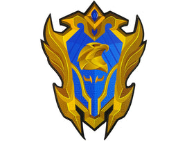 Ensemble d'épée et de bouclier de guerrier bleu en mousse EVA.