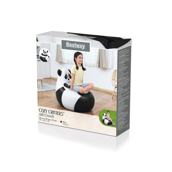 Fauteuil gonflable panda 72 x 72 x 64 cm bestway 75116