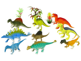 Set of Dinosaur Figures 9 Pieces Colorful - 0