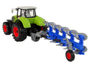 Tractor With Friction Drive Green Plow-3