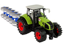 Tractor With Friction Drive Green Plow-4