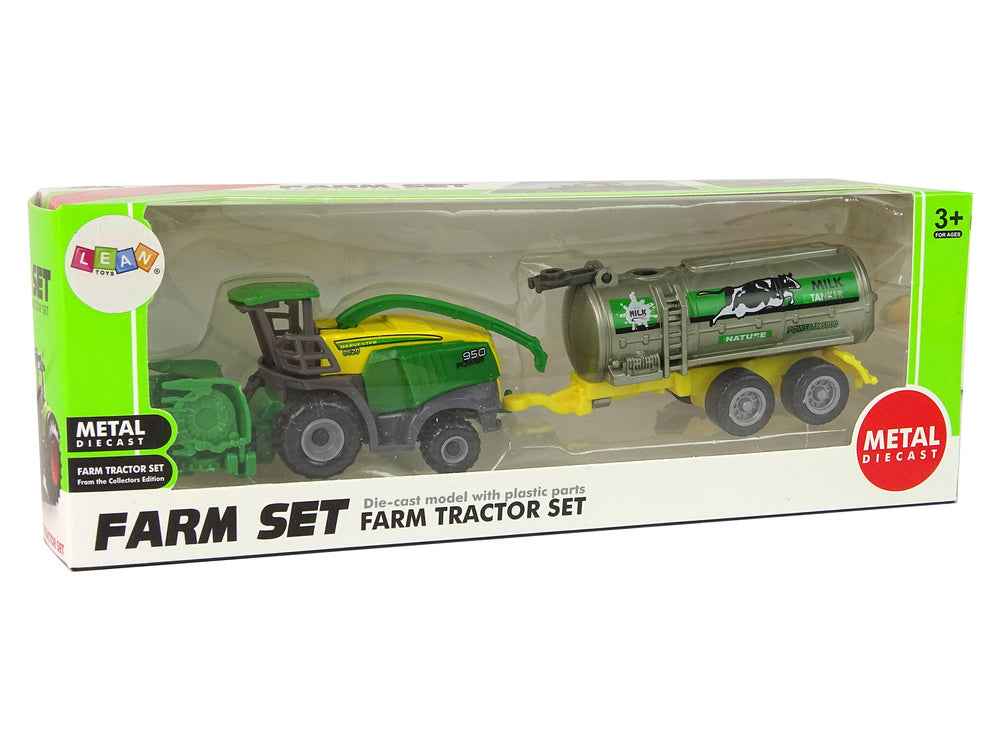Véhicule agricole en plastique vert jaune