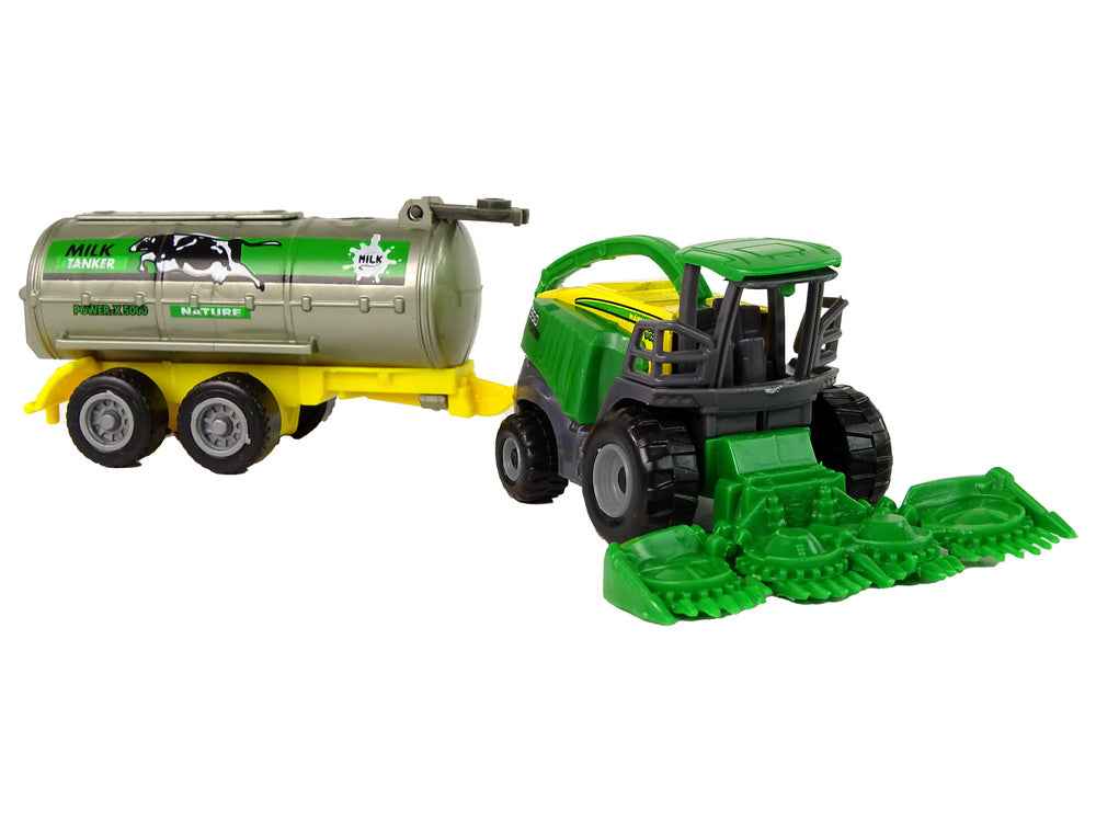 Véhicule agricole en plastique vert jaune