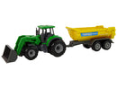 Tracteur agricole remorque d vert