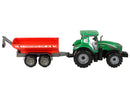 Tracteur vert avec remorque rouge fractal drive