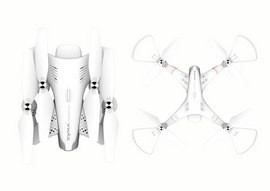 RC Drone Z3 720P Camera White - 0