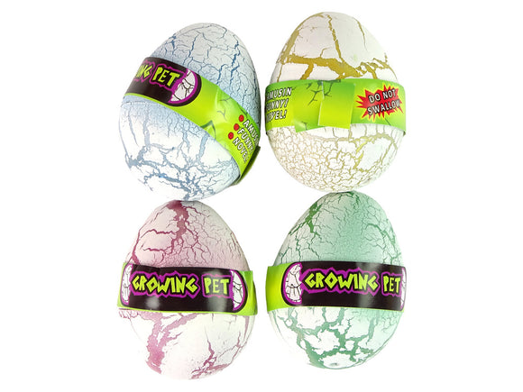 Oeuf de dinosaure magique à éclosion grandissant 6 cm blanc.