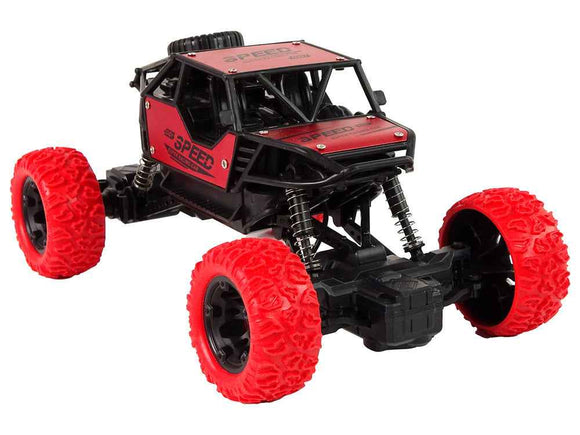 Remote Controlled Terrain Car R/C 1:18 Red.