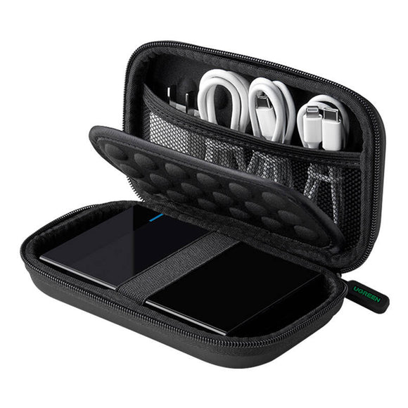 HUSA pentru HDD/SSD 2.5" Ugreen, "LP128" dimensiuni 18*9.5*5.5cm, protectie apa, neagra "50274" - 6957303852741