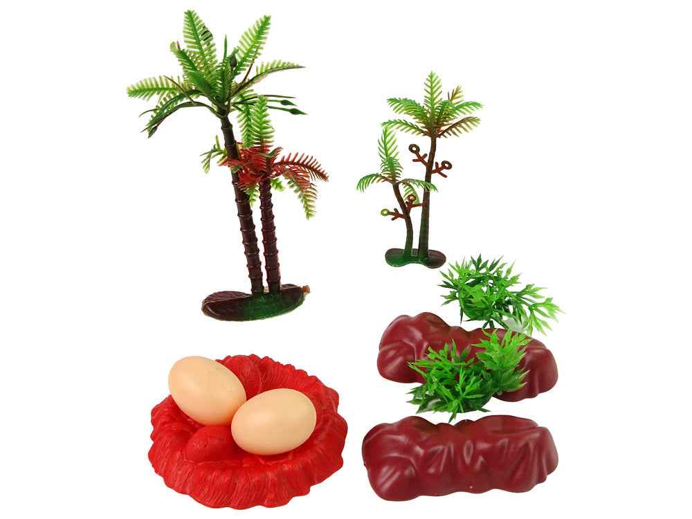 Ensemble de figurines de dinosaures avec accessoires 21 pièces