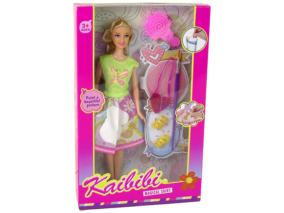 Doll Long Hair Painting Dress