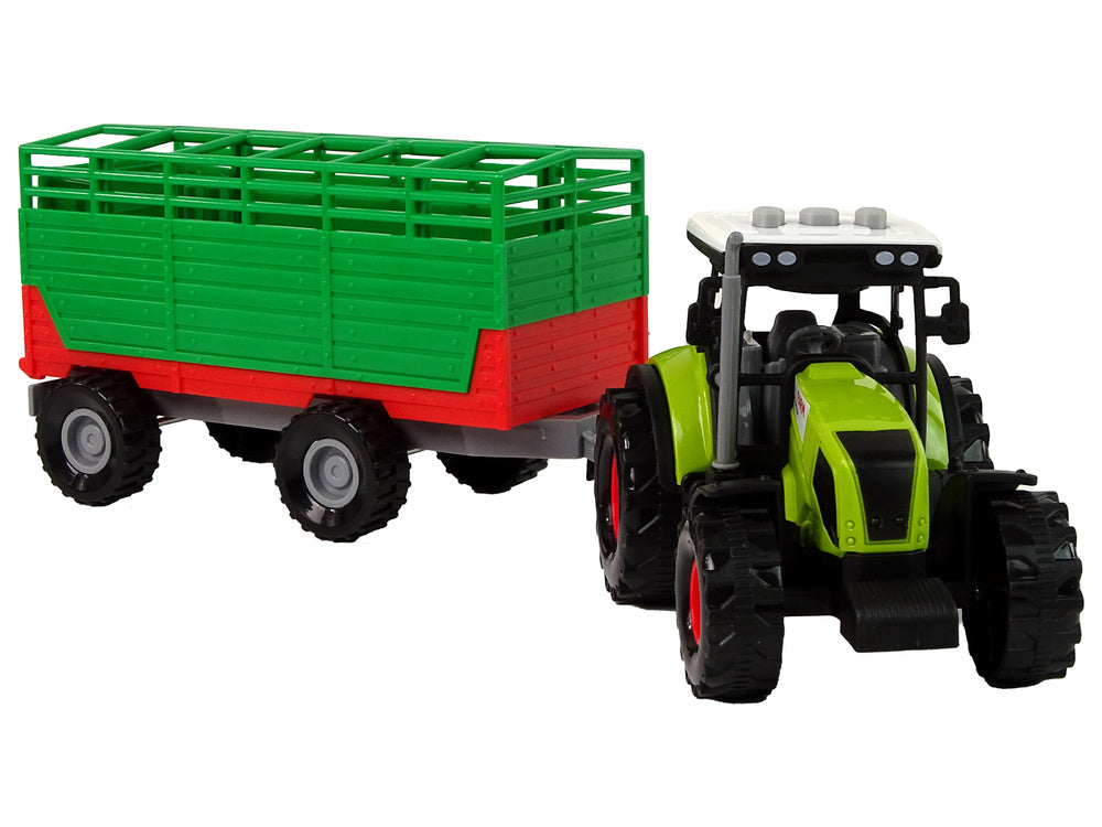 Tracteur avec remorque voiture de ferme
