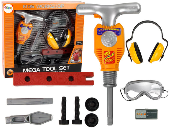 Tool set for a little builder jackhammer.