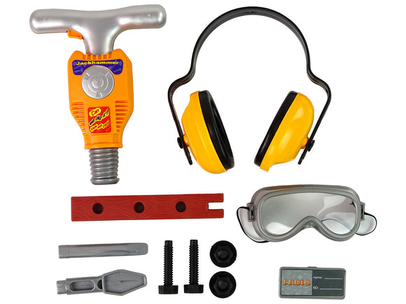 Tool set for a little builder jackhammer.