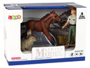 Set of Animal Figurines Horse Hare Farmer-3
