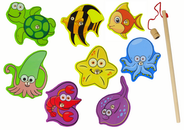 Wooden Set for Catching Sea Animals - 0
