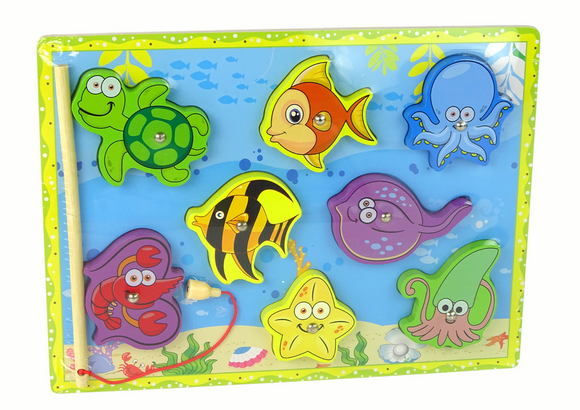 Wooden Set for Catching Sea Animals