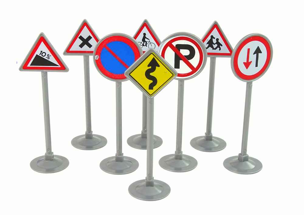 Ensemble de panneaux de signalisation lumineux et sonores 23 cm