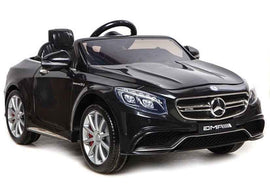 Voiture électrique Mercedes S63 AMG peinte en noir