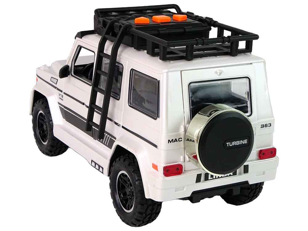 Voiture tout-terrain à batterie blanche