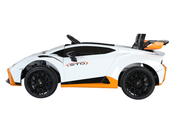 White Lamborghini STO DRIFT Electric Vehicle
