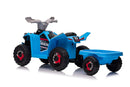 XMX630T Blue Battery Quad Bike With Trailer-3