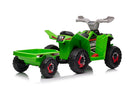 XMX630T Green Battery Quad Bike With Trailer-7