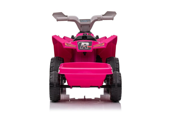 XMX630T Pink Battery Quad Bike With Trailer