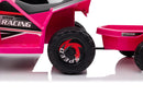 XMX630T Pink Battery Quad Bike With Trailer-6