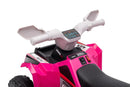 XMX630T Pink Battery Quad Bike With Trailer-4
