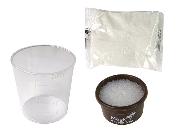 Expériences de croissance de cristaux d'or avec l'arbre magique