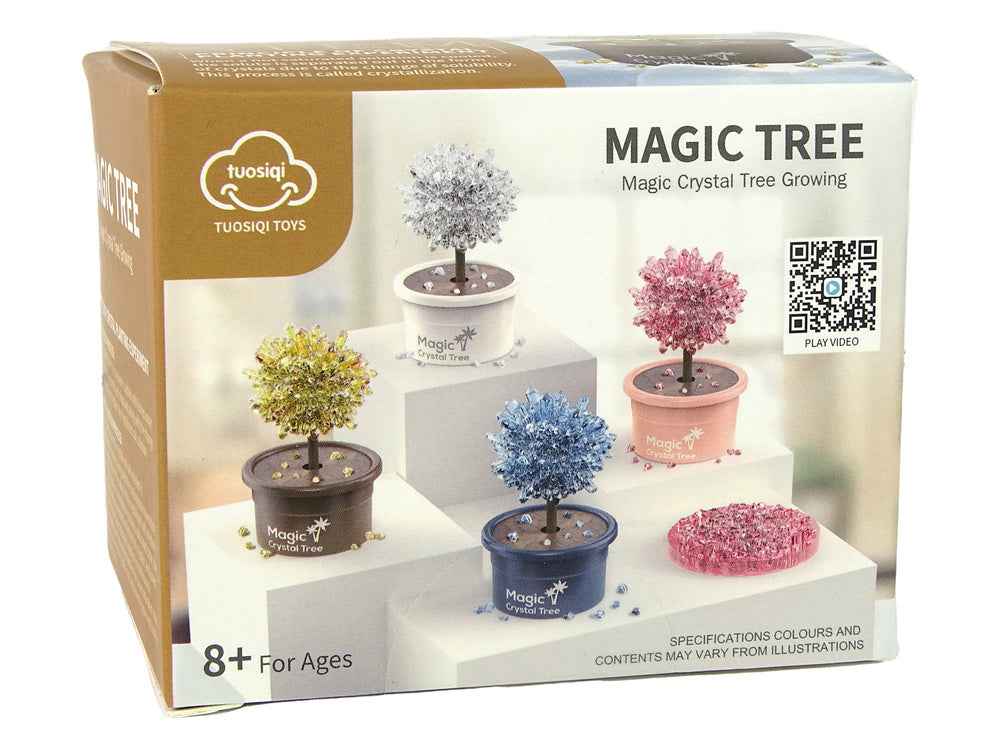 Expériences de croissance de cristaux d'or avec l'arbre magique