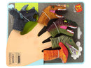 Marionnettes à doigts Dinosaures colorées 5 pièces