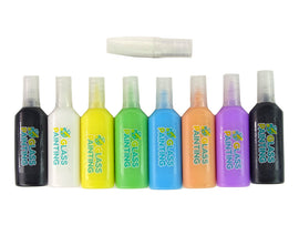 Autocollants licorne pour meubles et fenêtres, 8 couleurs pailletées