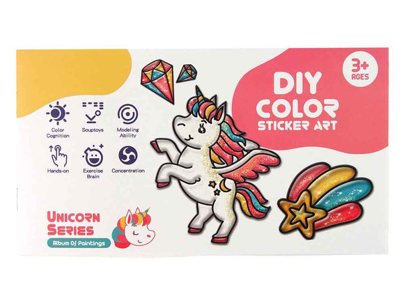 Autocollants licorne pour meubles et fenêtres, 8 couleurs pailletées