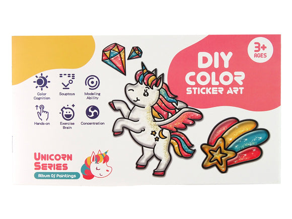 Autocollants licorne pour meubles et fenêtres, 8 couleurs pailletées