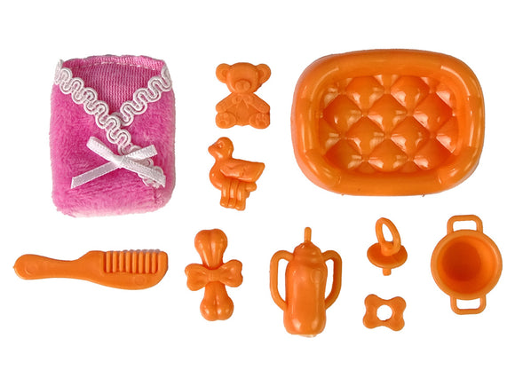 Pregnant Baby Doll Long Hair Accessories