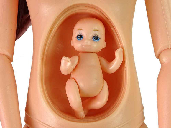 Pregnant Baby Doll Long Hair Accessories