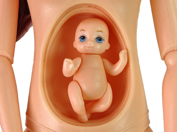 Pregnant Baby Doll Long Hair Accessories