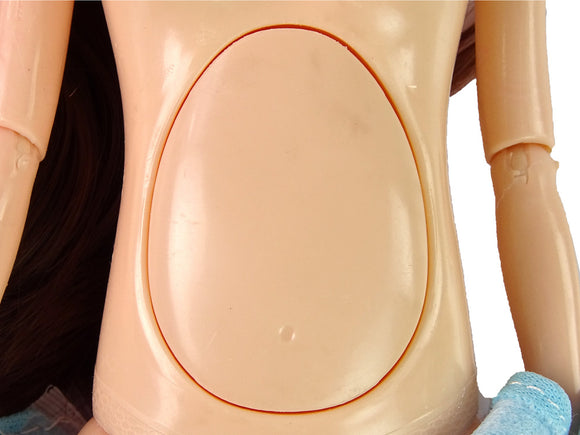 Baby Doll In Pregnant Blue Dress