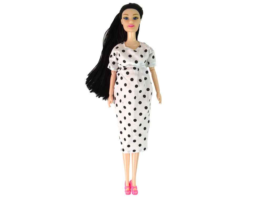 Pregnant Baby Doll In White Dress