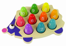 Hérisson éducatif en bois 10 pions colorés
