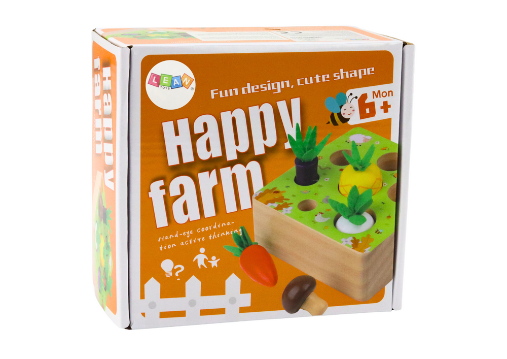 Jeu de mémoire Fruits et Légumes en bois