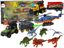 Helicopter Dinosaurs Vehicle Set 6 Colorful Pcs-1