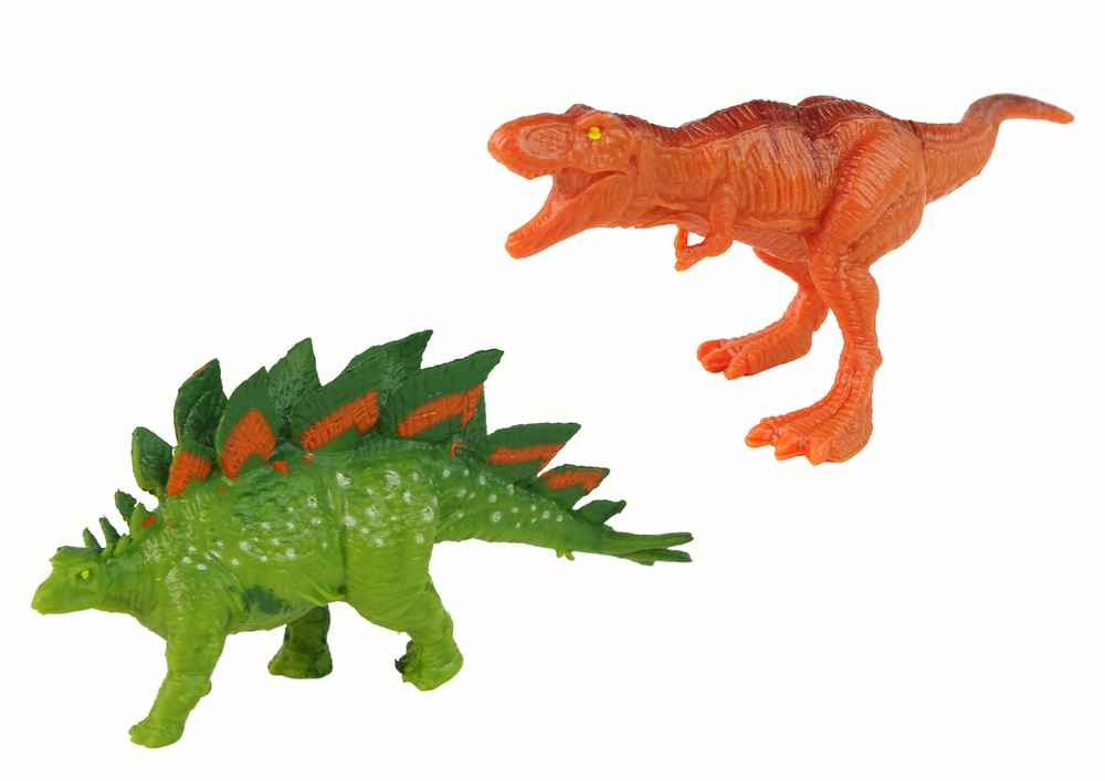 Ensemble de figurines de dinosaures, voiture-fusée verte