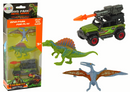 Dinosaurs Figures Car With Rocket Set-1