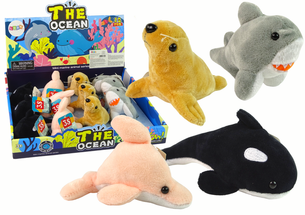 Mini peluches animaux marins 4 modèles