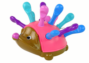 Puzzle hérisson rose pointes colorées